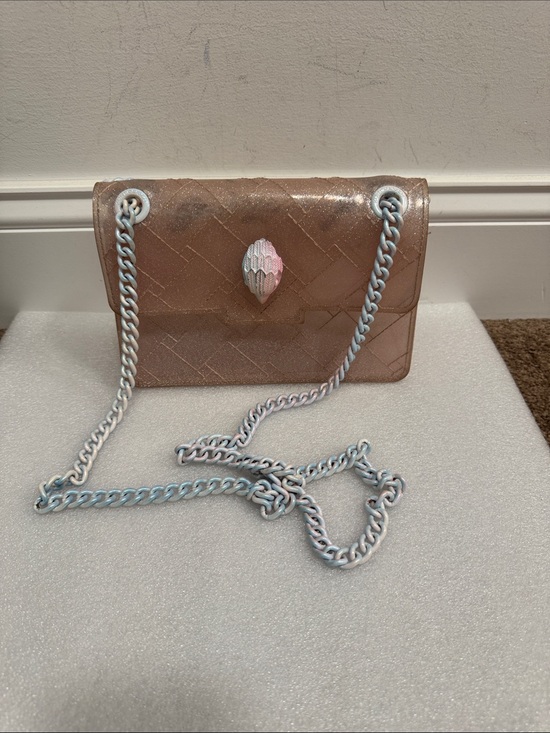 Kurt Geiger Handbags - Kurt Geiger London Mini Kensington Jelly crossbody bag in pink glitter